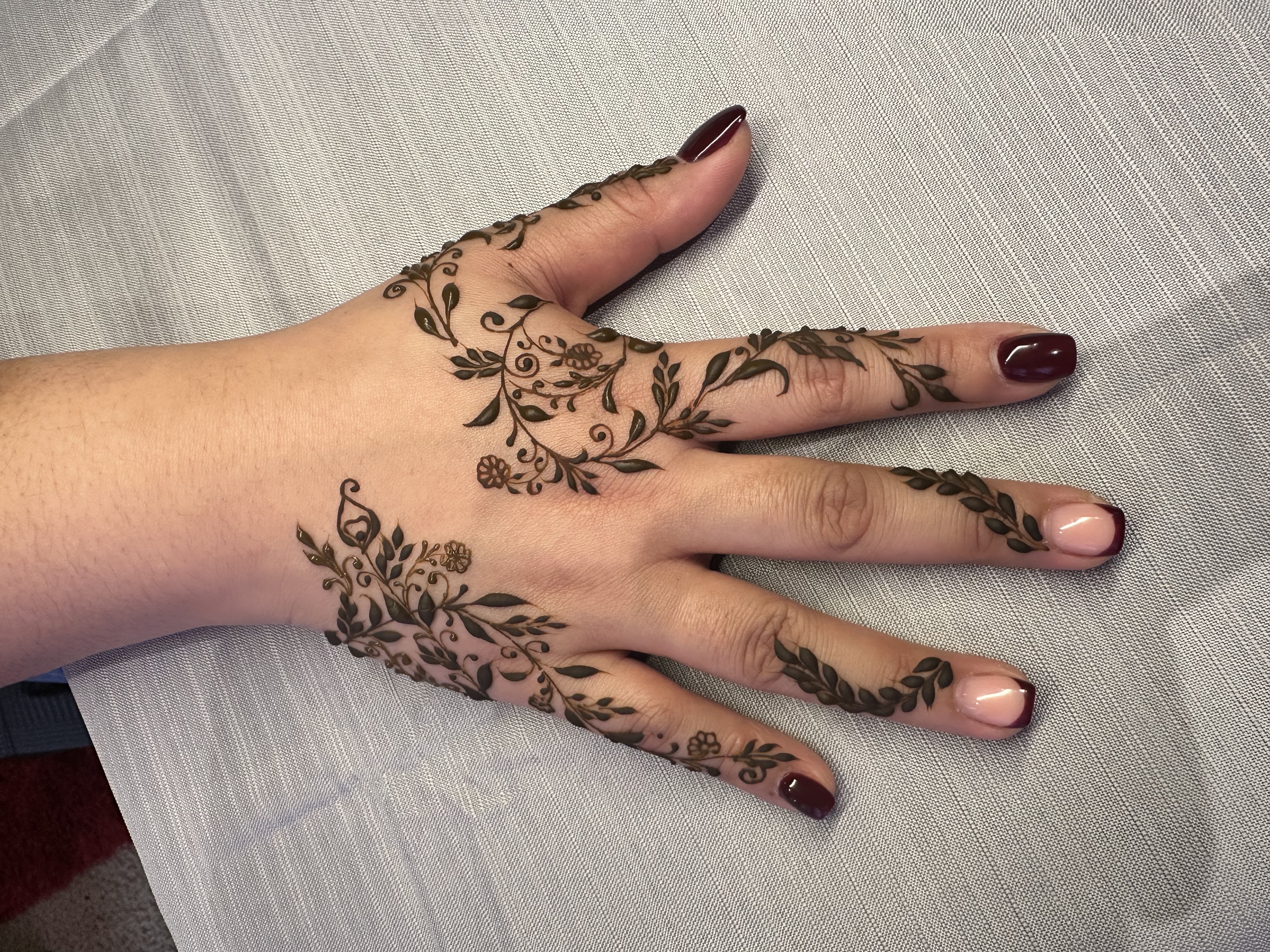 Edmonton henna design portfolio closeup